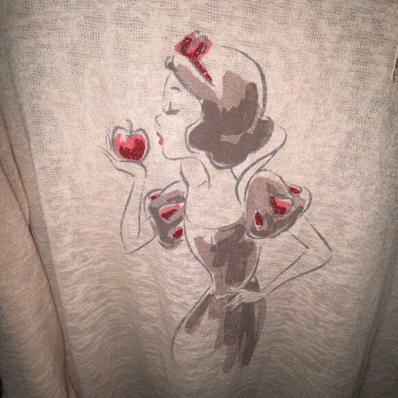 LC Lauren Conrad Disney Snow White Collection Knit Tunic Sweater Top NWT Small - Picture 2 of 9